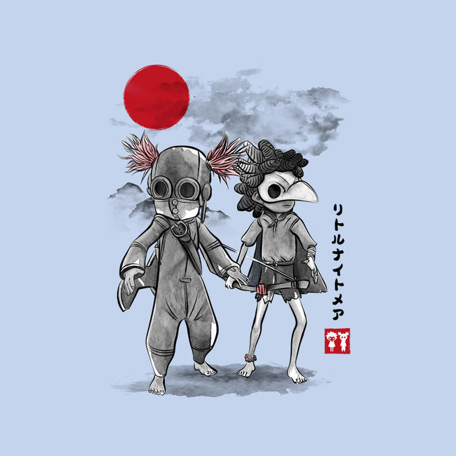 Low And Alone Sumi-e-Womens-Fitted-Tee-DrMonekers