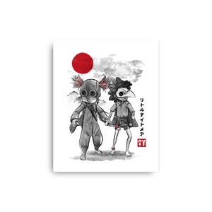 Low And Alone Sumi-e