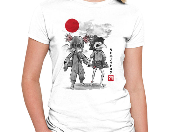 Low And Alone Sumi-e