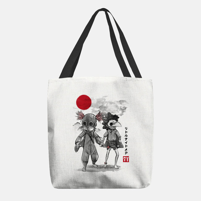 Low And Alone Sumi-e-None-Basic Tote-Bag-DrMonekers