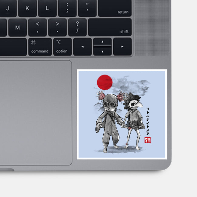 Low And Alone Sumi-e-None-Glossy-Sticker-DrMonekers