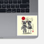 Low And Alone Sumi-e-None-Glossy-Sticker-DrMonekers