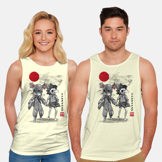 Low And Alone Sumi-e-Unisex-Basic-Tank-DrMonekers