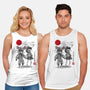 Low And Alone Sumi-e-Unisex-Basic-Tank-DrMonekers