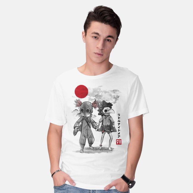 Low And Alone Sumi-e-Mens-Basic-Tee-DrMonekers