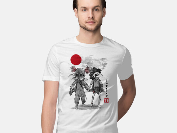 Low And Alone Sumi-e