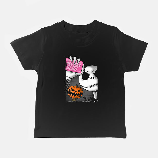 This Is Halloween Club-Baby-Basic-Tee-Barbadifuoco