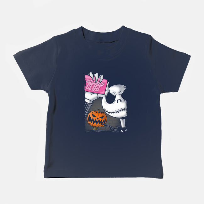 This Is Halloween Club-Baby-Basic-Tee-Barbadifuoco