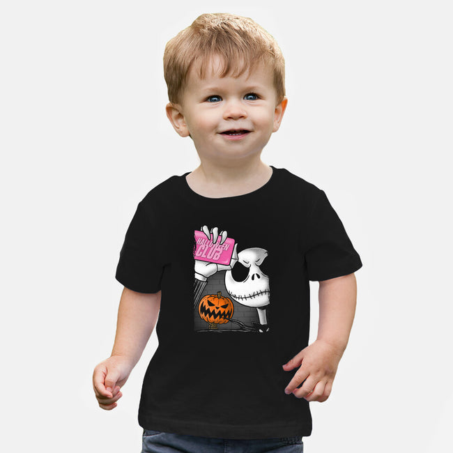 This Is Halloween Club-Baby-Basic-Tee-Barbadifuoco