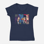 Born To Slay-Womens-V-Neck-Tee-turborat14