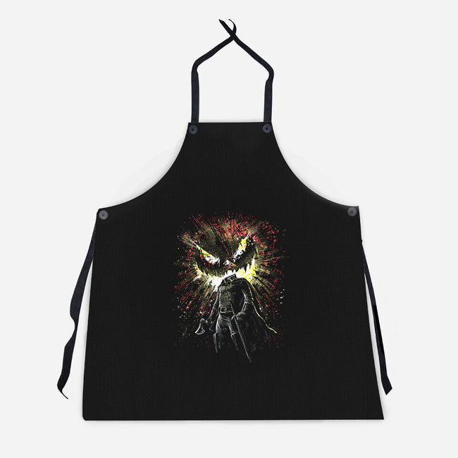 The Headless Knight Rises-Unisex-Kitchen-Apron-zascanauta