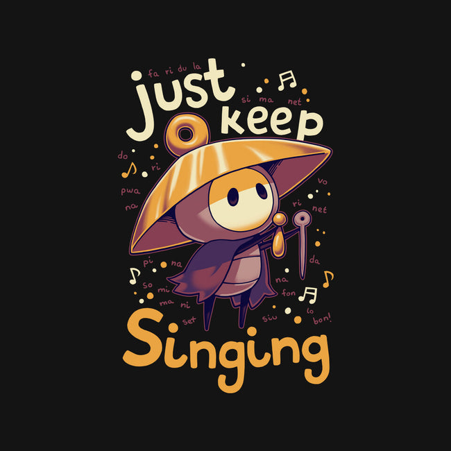 Just Keep Singing-Unisex-Baseball-Tee-Geekydog