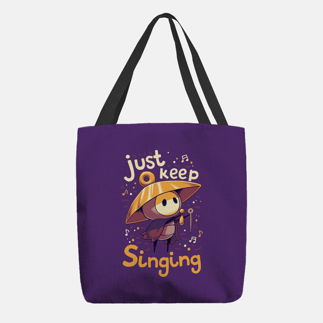 Just Keep Singing-None-Basic Tote-Bag-Geekydog