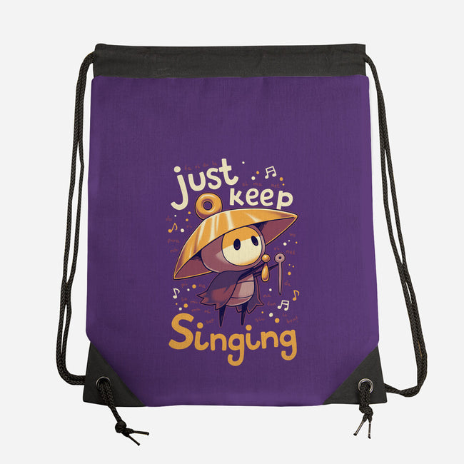 Just Keep Singing-None-Drawstring-Bag-Geekydog
