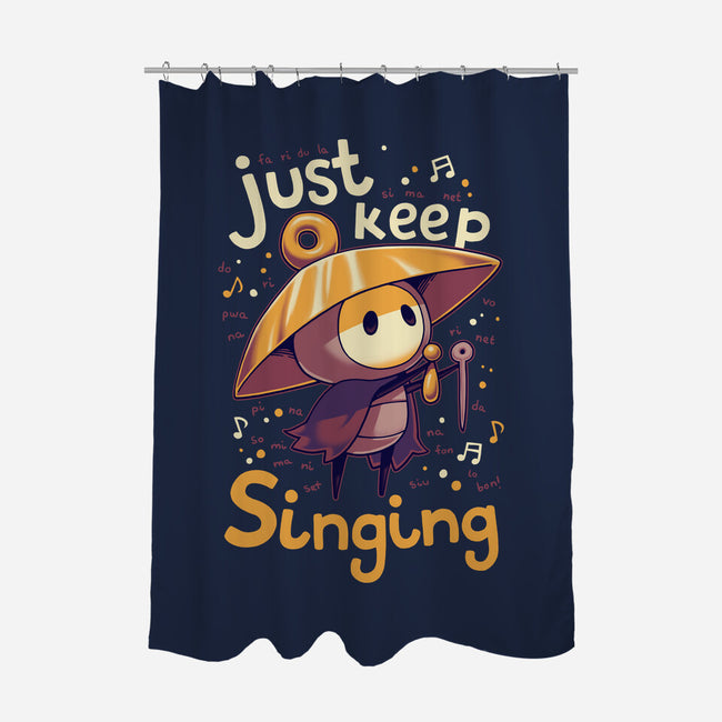 Just Keep Singing-None-Polyester-Shower Curtain-Geekydog