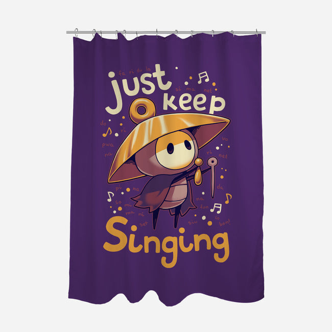 Just Keep Singing-None-Polyester-Shower Curtain-Geekydog