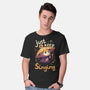 Just Keep Singing-Mens-Basic-Tee-Geekydog