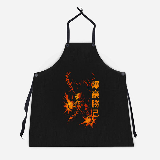 Katsuki Bakugo Shadow-Unisex-Kitchen-Apron-fanfabio