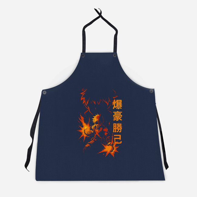 Katsuki Bakugo Shadow-Unisex-Kitchen-Apron-fanfabio