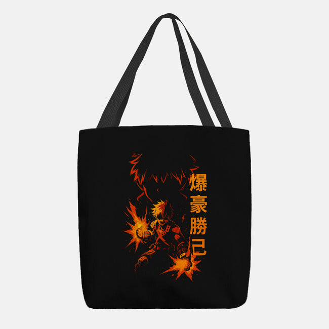 Katsuki Bakugo Shadow-None-Basic Tote-Bag-fanfabio