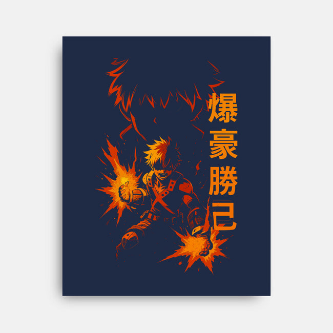 Katsuki Bakugo Shadow-None-Stretched-Canvas-fanfabio