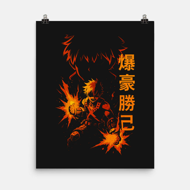 Katsuki Bakugo Shadow-None-Matte-Poster-fanfabio