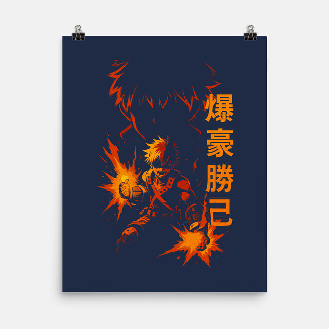 Katsuki Bakugo Shadow-None-Matte-Poster-fanfabio