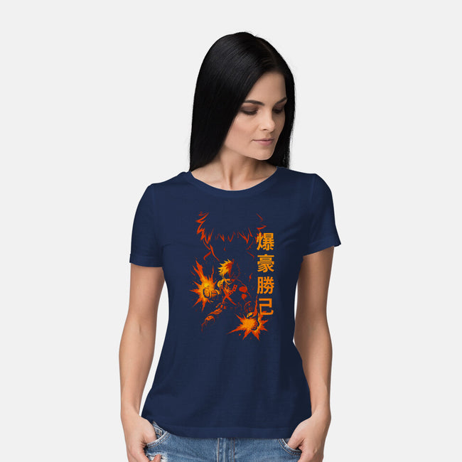 Katsuki Bakugo Shadow-Womens-Basic-Tee-fanfabio