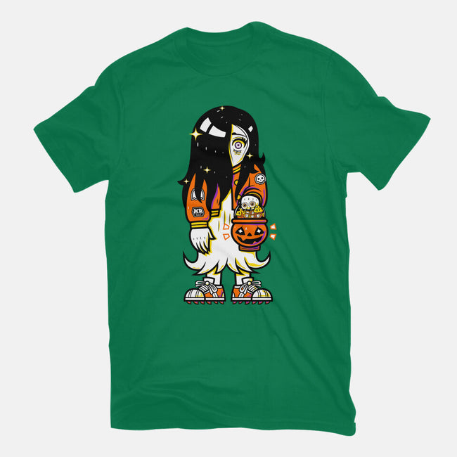 Halloween Ghost Lady-Mens-Heavyweight-Tee-krisren28