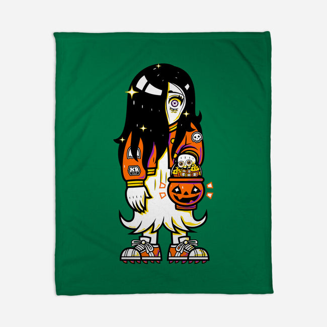 Halloween Ghost Lady-None-Fleece-Blanket-krisren28