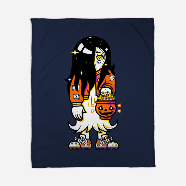 Halloween Ghost Lady-None-Fleece-Blanket-krisren28