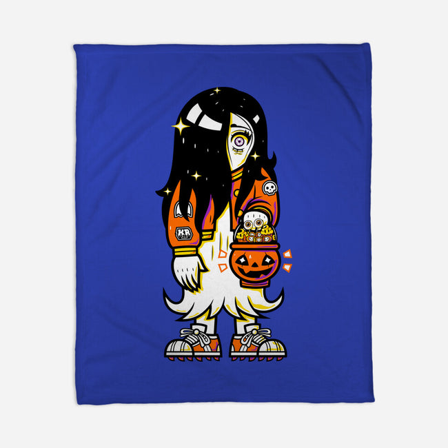 Halloween Ghost Lady-None-Fleece-Blanket-krisren28