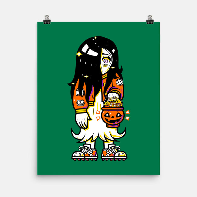 Halloween Ghost Lady-None-Matte-Poster-krisren28