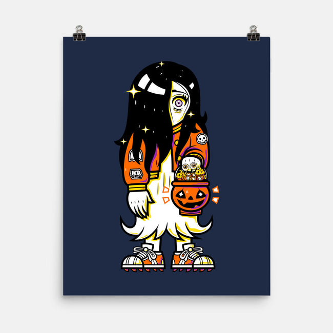 Halloween Ghost Lady-None-Matte-Poster-krisren28
