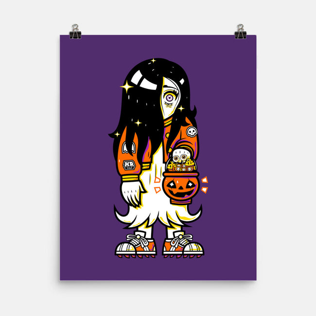 Halloween Ghost Lady-None-Matte-Poster-krisren28