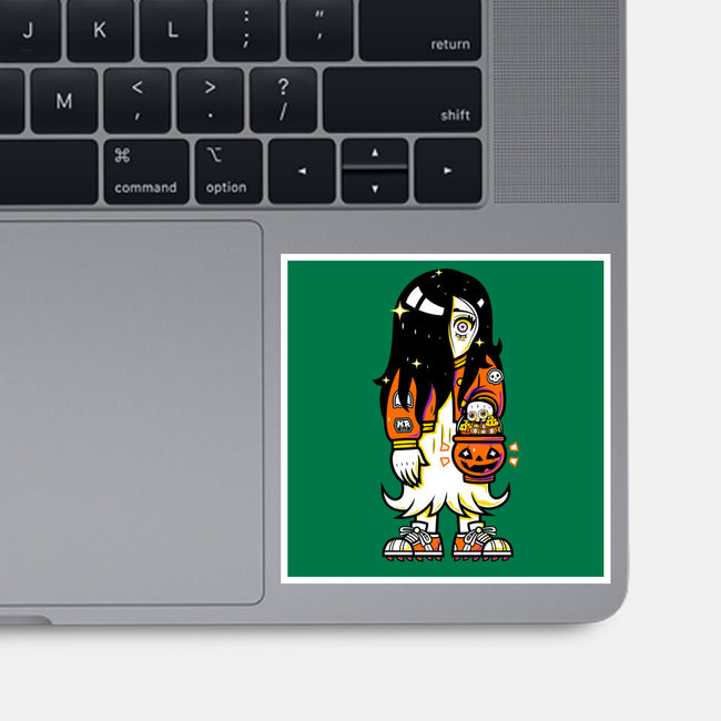 Halloween Ghost Lady-None-Glossy-Sticker-krisren28