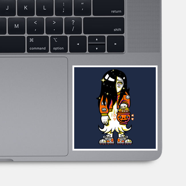 Halloween Ghost Lady-None-Glossy-Sticker-krisren28