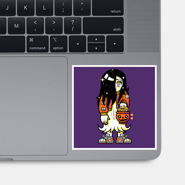 Halloween Ghost Lady-None-Glossy-Sticker-krisren28