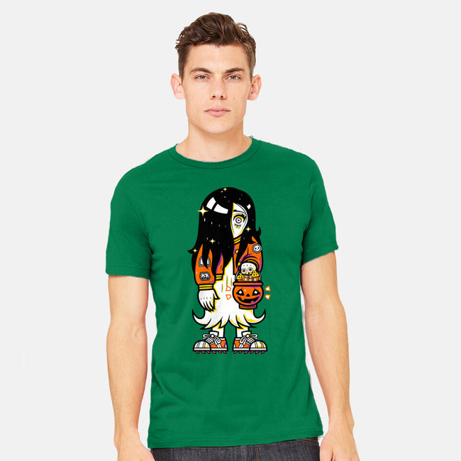 Halloween Ghost Lady-Mens-Heavyweight-Tee-krisren28