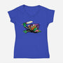 Headless Trick Or Treat-Womens-V-Neck-Tee-krisren28