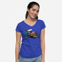 Headless Trick Or Treat-Womens-V-Neck-Tee-krisren28