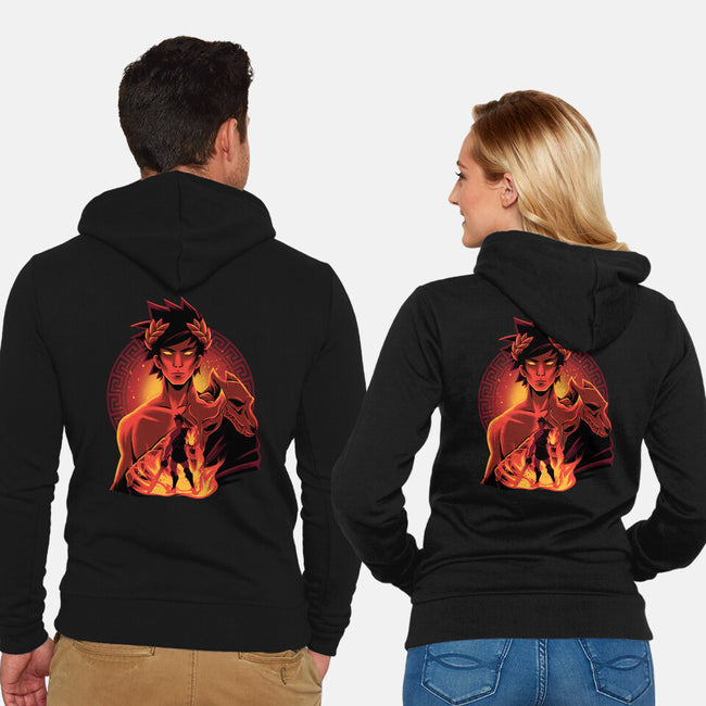 Underworld Prince-Unisex-Zip-Up-Sweatshirt-rmatix