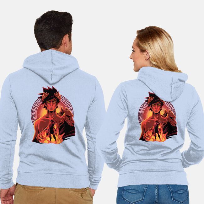 Underworld Prince-Unisex-Zip-Up-Sweatshirt-rmatix