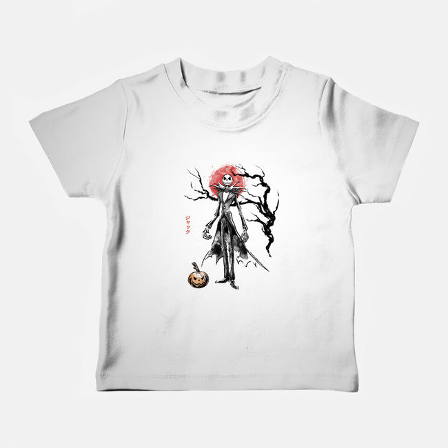 Nightmare Jack Sumi-e-Baby-Basic-Tee-Astrobot Invention