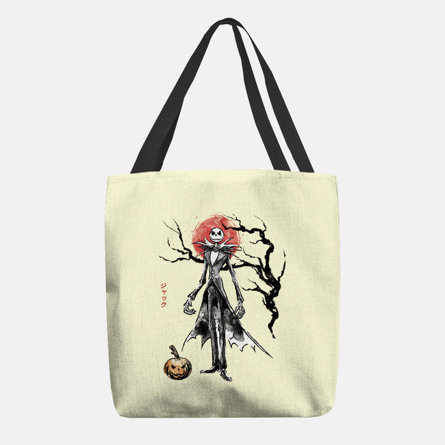 Nightmare Jack Sumi-e-None-Basic Tote-Bag-Astrobot Invention