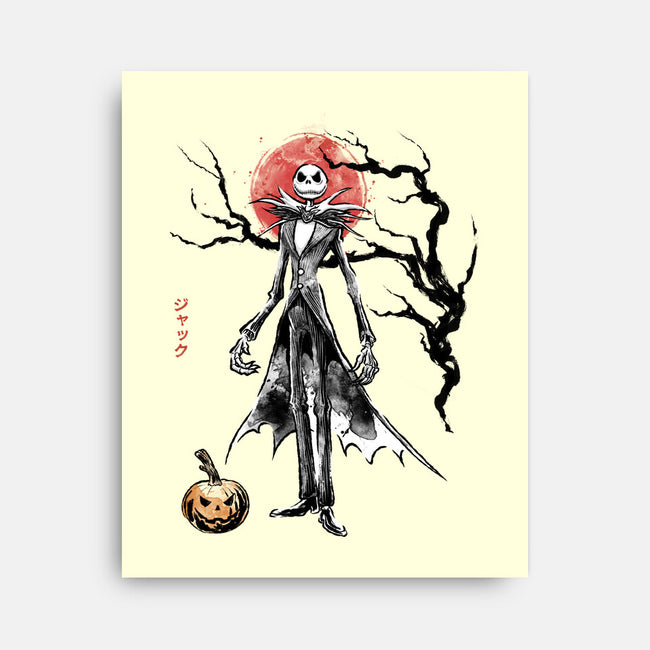 Nightmare Jack Sumi-e-None-Stretched-Canvas-Astrobot Invention
