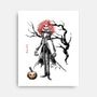 Nightmare Jack Sumi-e-None-Stretched-Canvas-Astrobot Invention