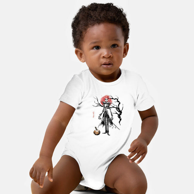 Nightmare Jack Sumi-e-Baby-Basic-Onesie-Astrobot Invention
