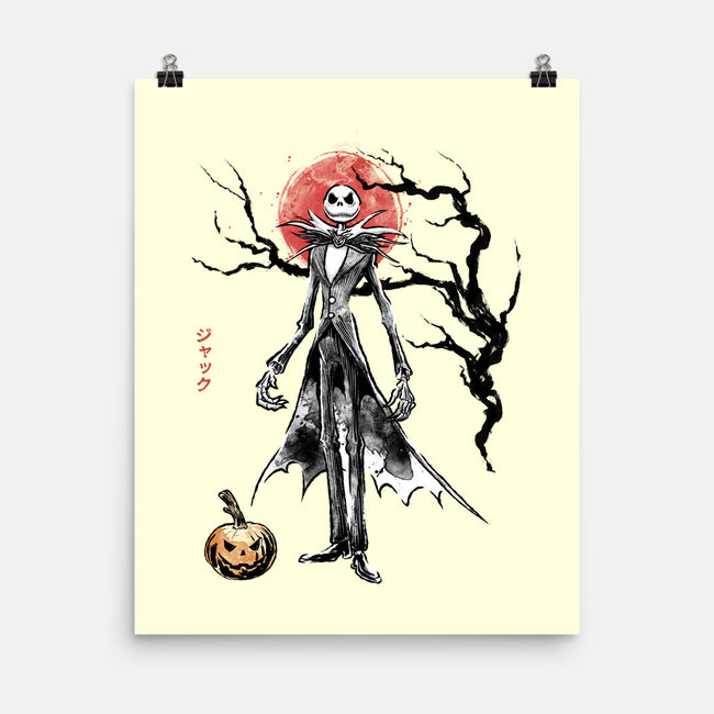 Nightmare Jack Sumi-e-None-Matte-Poster-Astrobot Invention