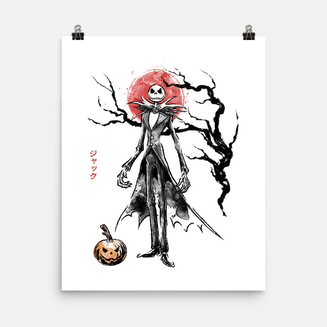 Nightmare Jack Sumi-e-None-Matte-Poster-Astrobot Invention